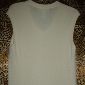 Jone New York professional Sleeveless Crinkle Top - L/XL/